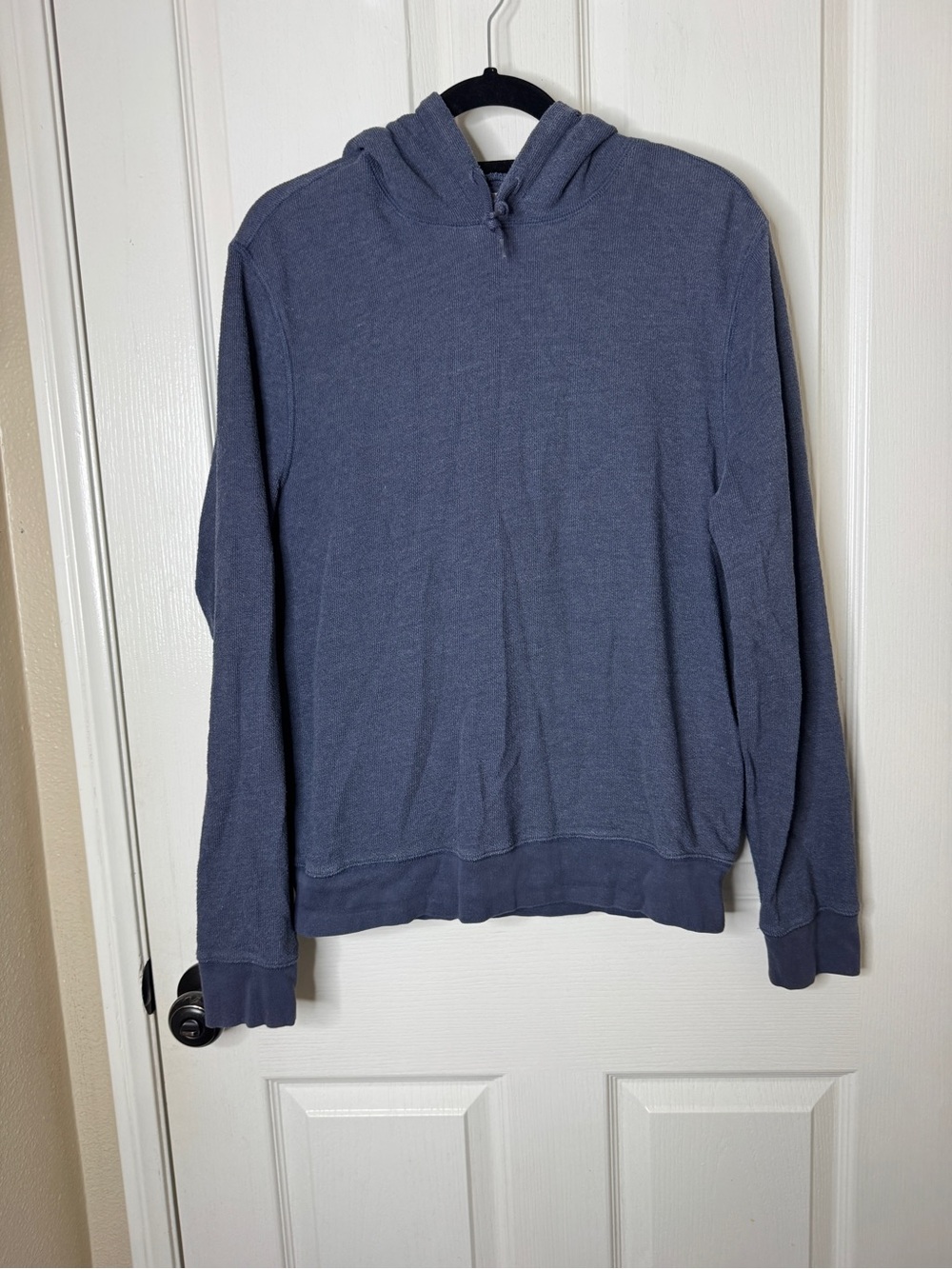 J.Crew Blue Lightweight Knit Pullover Hoodie – Size Medium